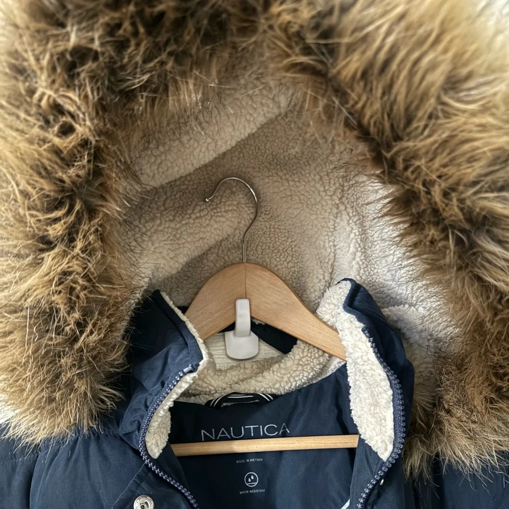 [Nautica] Women's Microfiber Parka Down Coat - Picture 6 of 6
